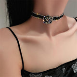 lutaotie Tale of the Black Rose Fairycore Choker