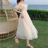 LoveFery Cloud Fairycore White Dress