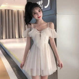 LoveFery Cloud Fairycore White Dress