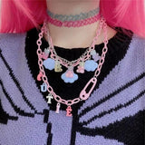 lutaotie Kawaii Cloud Daydreams Necklace Set