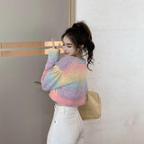 lutaotie Dewy Rain Prisms Fairycore Sweater Top