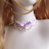 lutaotie Fairytale Raindrop Pearl Princesscore Choker