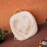 lutaotie Heart Window Slot Kawaii Backpack