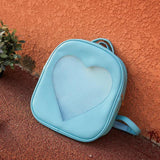 lutaotie Heart Window Slot Kawaii Backpack