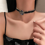 lutaotie Tale of the Black Rose Fairycore Choker