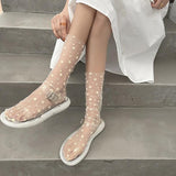 lutaotie Clear Speckles Fairycore Socks