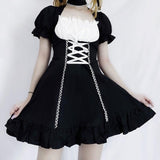 lutaotie Village Girl Fairycore Dress