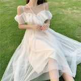 LoveFery Cloud Fairycore White Dress