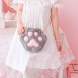 lutaotie Kawaii Animal Paw Crossbody Bag