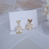 lutaotie 14K Gold Starbright Earrings