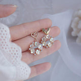 lutaotie 14K Gold Starbright Earrings