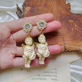 lutaotie Guardian Angel Reminder Princesscore Earrings