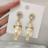 lutaotie Guardian Angel Reminder Princesscore Earrings