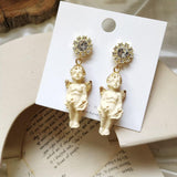 lutaotie Guardian Angel Reminder Princesscore Earrings