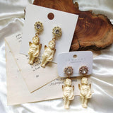 lutaotie Guardian Angel Reminder Princesscore Earrings