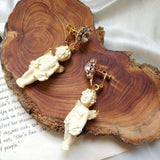 lutaotie Guardian Angel Reminder Princesscore Earrings