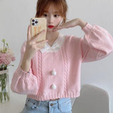 lutaotie Dandelion Puff Fairycore Sweater Top