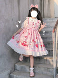 lutaotie Rabbit in the Tea Garden Dress Set with Optional Undershirt Top and Hair Bow