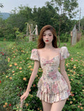 lutaotie Hare Amongst the Tea Roses Fairycore Dress