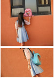 lutaotie Heart Window Slot Kawaii Backpack