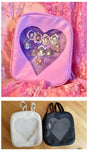 lutaotie Heart Window Slot Kawaii Backpack