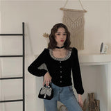 lutaotie Ange Lace Dark Princesscore Top