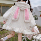 lutaotie Plushy Bunny Soft Sweater Fairycore Top