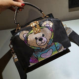 lutaotie Rainbow Teddy Kawaii Bag