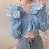 lutaotie Flittering Dreams Butterfly Fairycore Cardigan Top