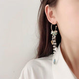 lutaotie Blossom-Strewn Blueberry Jam Fairycore Earrings