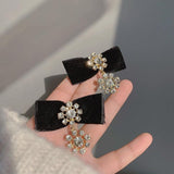 lutaotie Lady Telulah's Favorite Bow Dark Princesscore Earrings