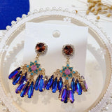 lutaotie Crystal Outcropping Fairycore Earrings