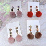 lutaotie Pretty Puff Kawaii Earrings