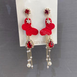 lutaotie Soft Realization Butterfly Princesscore Earrings