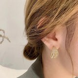 lutaotie Open Cage Birdsong Fairycore Earrings