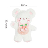 lutaotie Pink Cherry Teddy Fairycore Bag