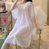 lutaotie Frosted Tulip Fairycore Princesscore Sleepwear