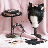 lutaotie Maid Cafe Fairycore Hat & Hair Accessories Set