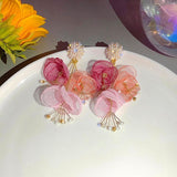 lutaotie Kingdom Garden in Cotton Sunset Clouds Fairycore Princesscore Earrings