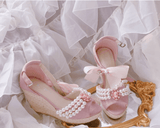 lutaotie Parlor Macarons and Sakura Blossom Tea Fairycore Princesscore Cottagecore Shoes