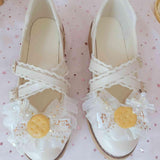 lutaotie French Vanilla Butter Teatime Biscuit Fairycore Cottagecore Princesscore Shoes