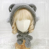 lutaotie Pretty Polar Bear Fairycore Cottagecore Princesscore Warm Hat