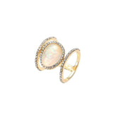 lutaotie Early Dawn Fairycore Ring Jewelry