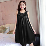 LANFUBEISI Hot Women Night Gowns Sleepwear Nightwear Long Sleeping Dress Luxury Nightgown Women Casual Night Dress Ladies Home Dressing