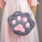 lutaotie Kawaii Animal Paw Crossbody Bag