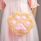 lutaotie Kawaii Animal Paw Crossbody Bag