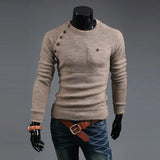 2024 New Arrival Mens Designer Autumn Pullover Sweaters Men Pocket Design Long Sleeve Irregular Knit Sweater Free Shipping