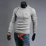 2024 New Arrival Mens Designer Autumn Pullover Sweaters Men Pocket Design Long Sleeve Irregular Knit Sweater Free Shipping