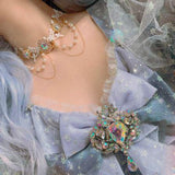 lutaotie Fairycore Princesscore Catching Rainbows Choker