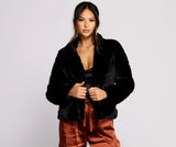 lutaotie So Extra Faux Fur Jacket